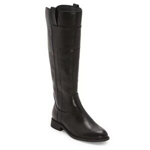 NiB Frye and Co. Womens Giovanna Stacked Heel Riding Boots Size 10 M Black 1SH75